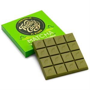 Willie's Cacao Matcha Gluten Free Kotobuki Green Tea in White Chocolate 50g